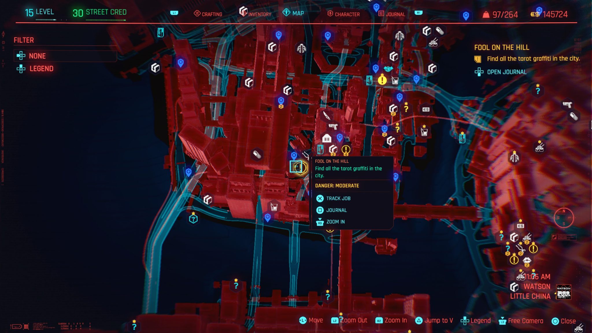 Cyberpunk 2077 - Tarot Graffiti Locations - NightlyGamingBinge