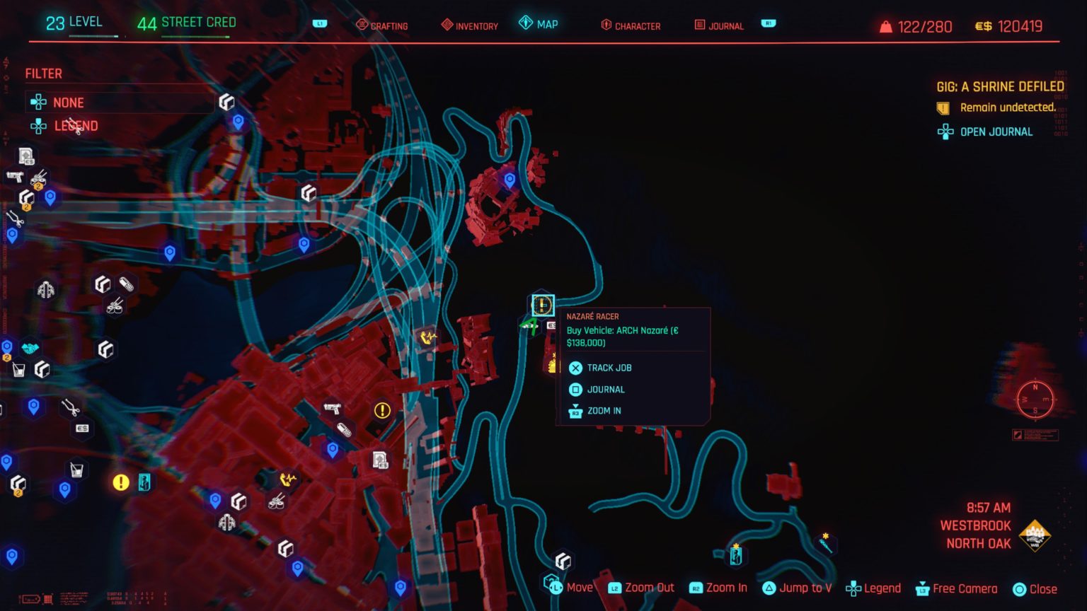 Cyberpunk 2077 – Westbrook Ride Locations - NightlyGamingBinge