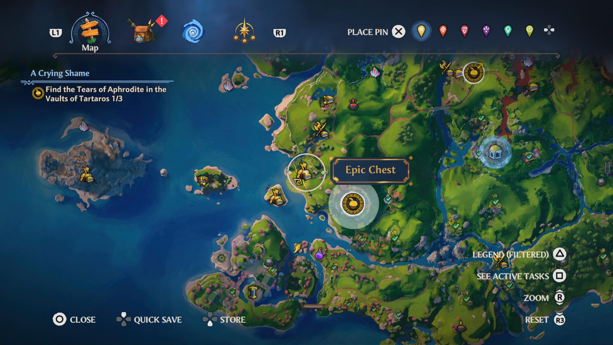 Immortals Fenyx Rising Valley of Eternal Spring Epic Chest Locations