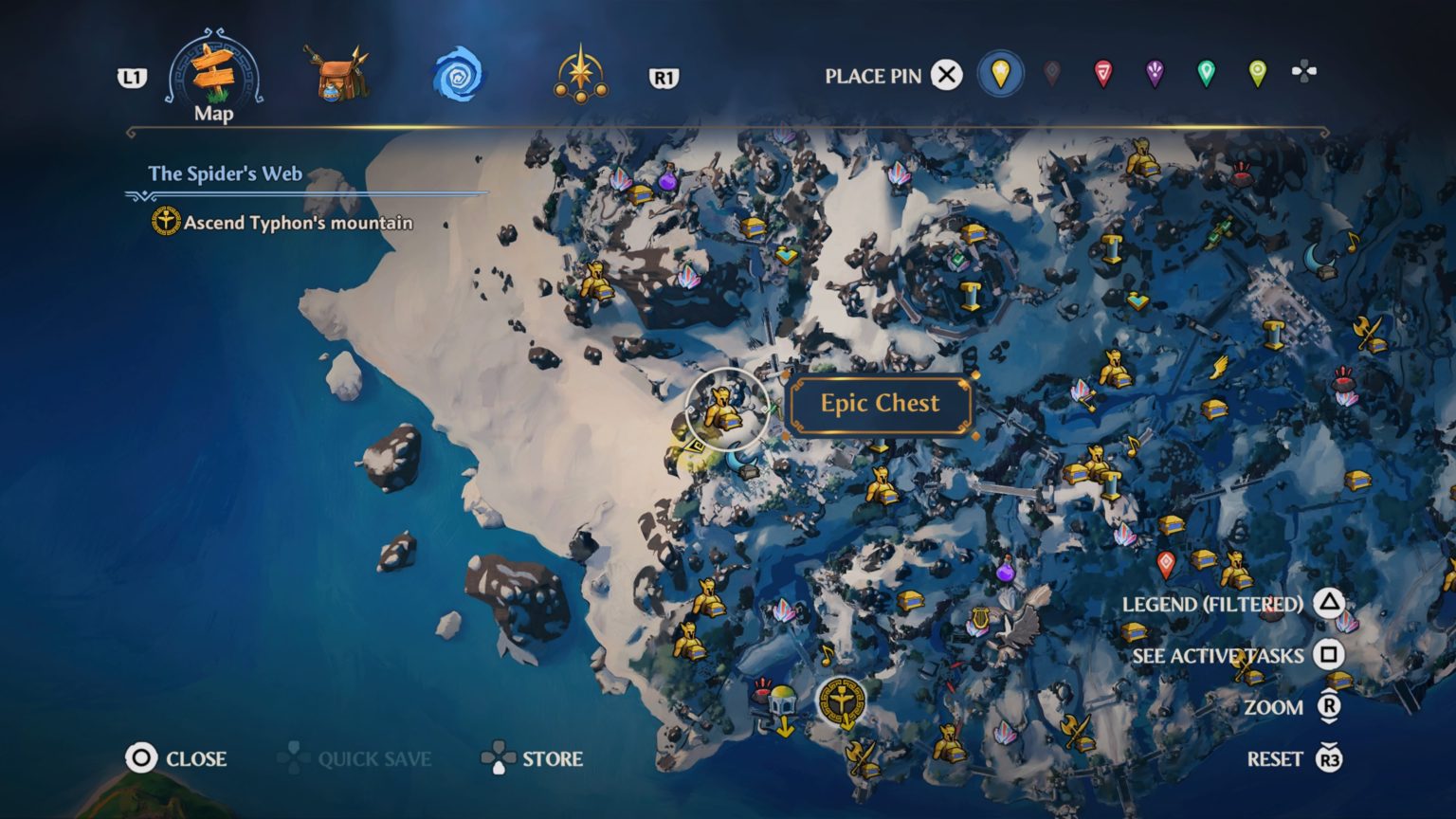 Immortals Fenyx Rising King’s Peak Epic Chest Locations