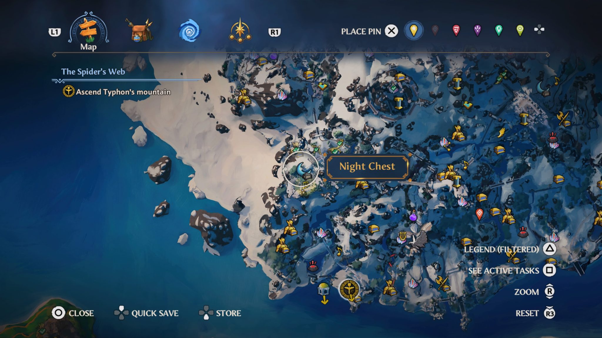 Immortals Fenyx Rising King’s Peak Night Chest Locations