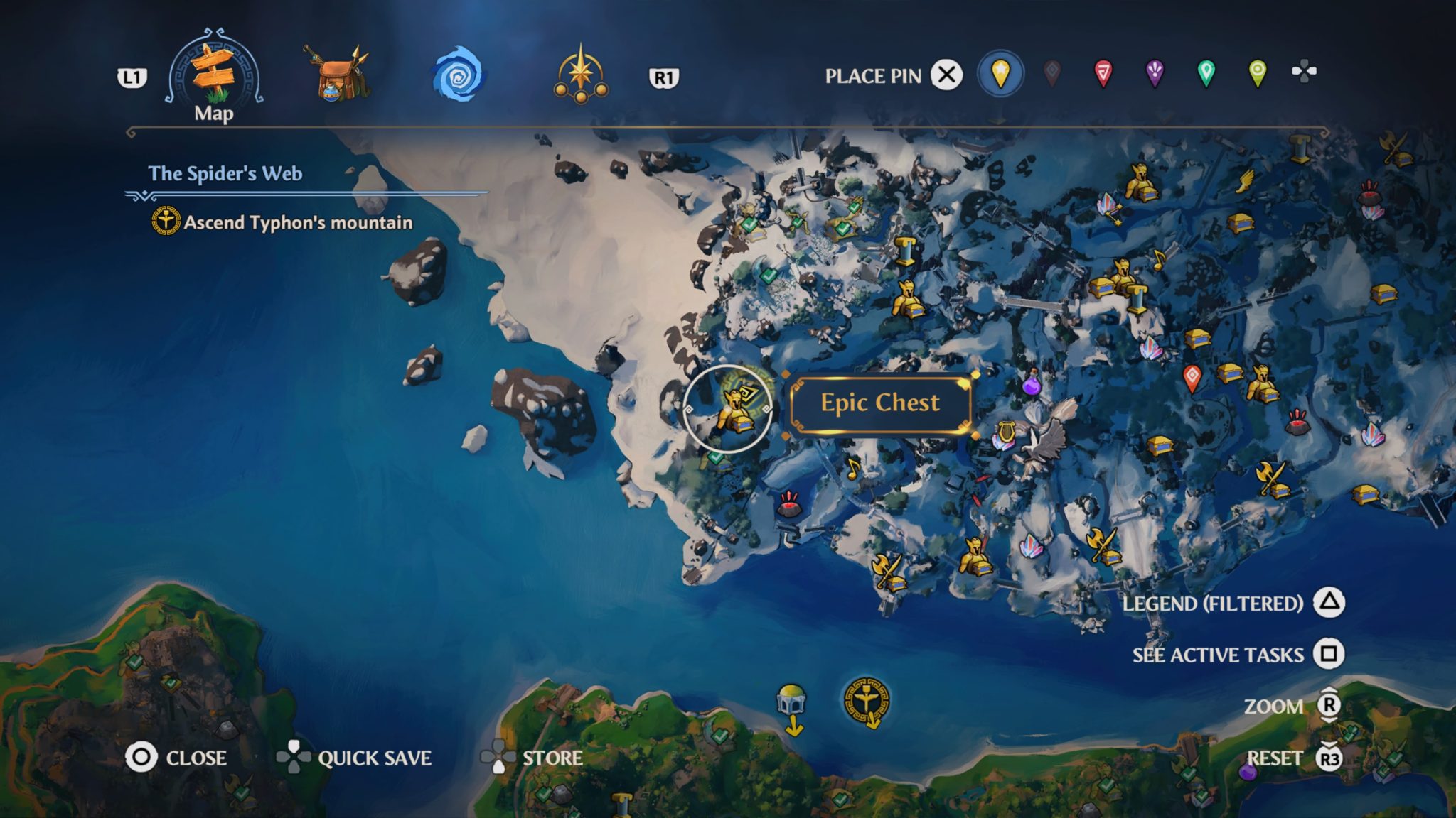 Immortals Fenyx Rising King’s Peak Epic Chest Locations