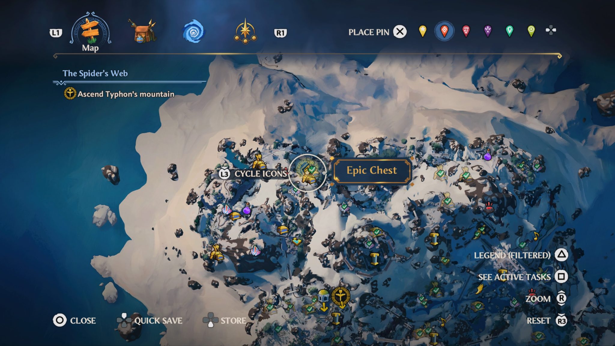 Immortals Fenyx Rising King's Peak Epic Chest Locations