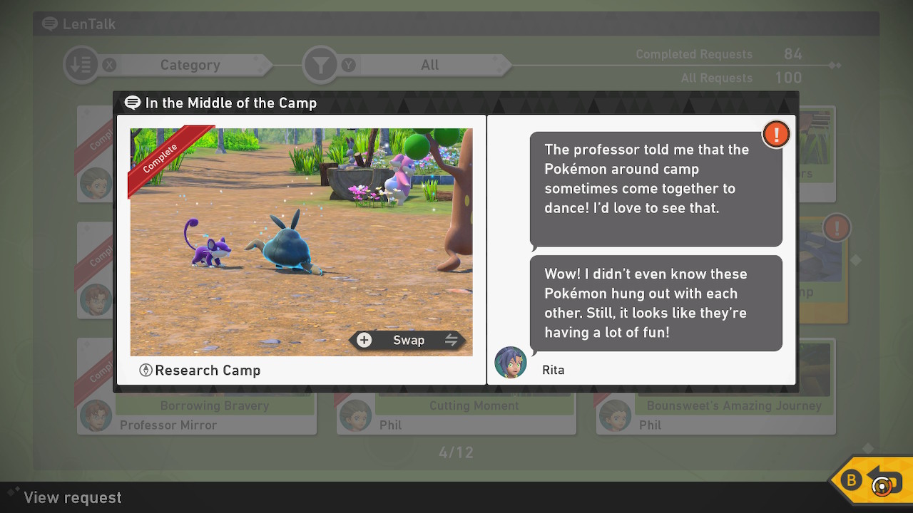 New Pokemon Snap LenTalk Request