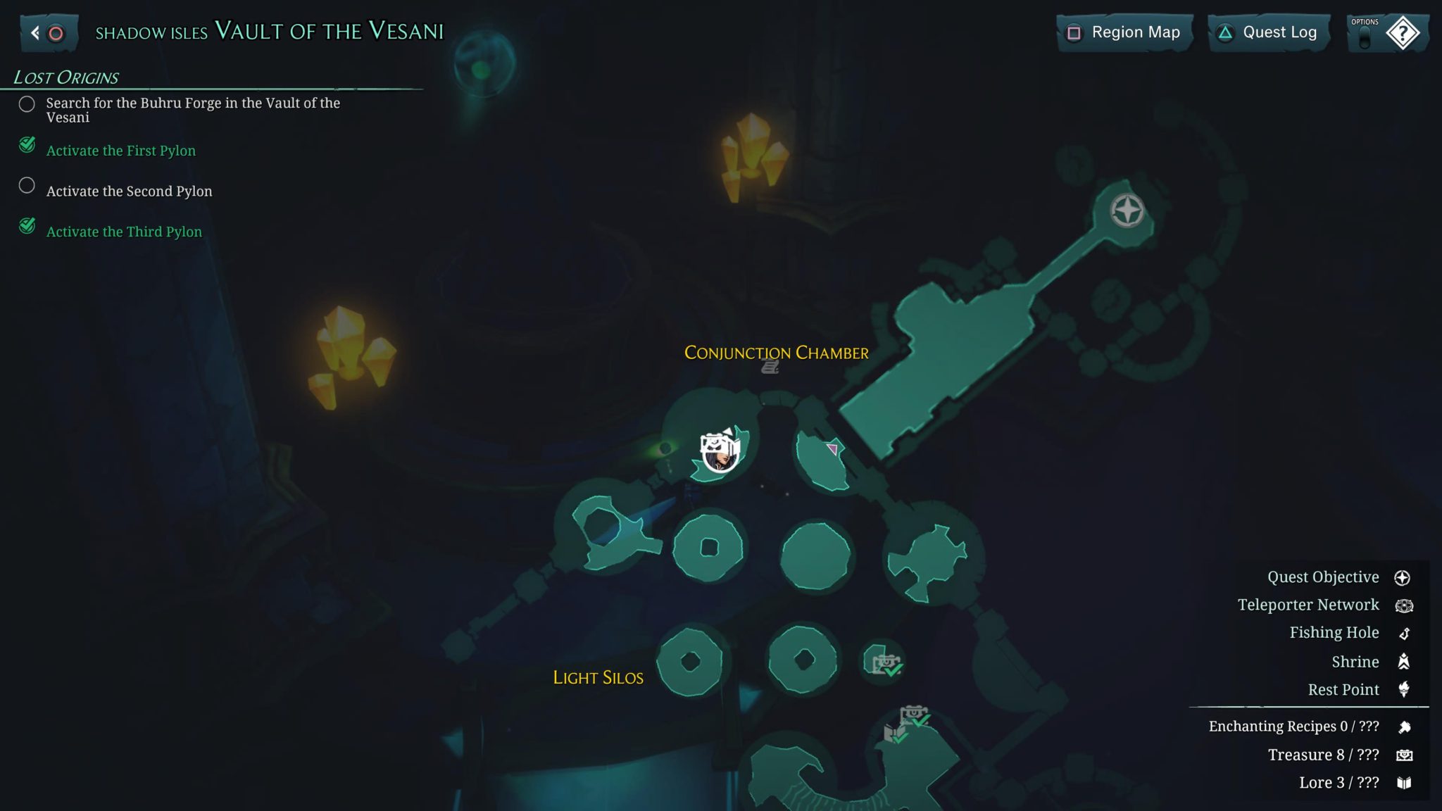 Ruined King Which direction to point the giant statues