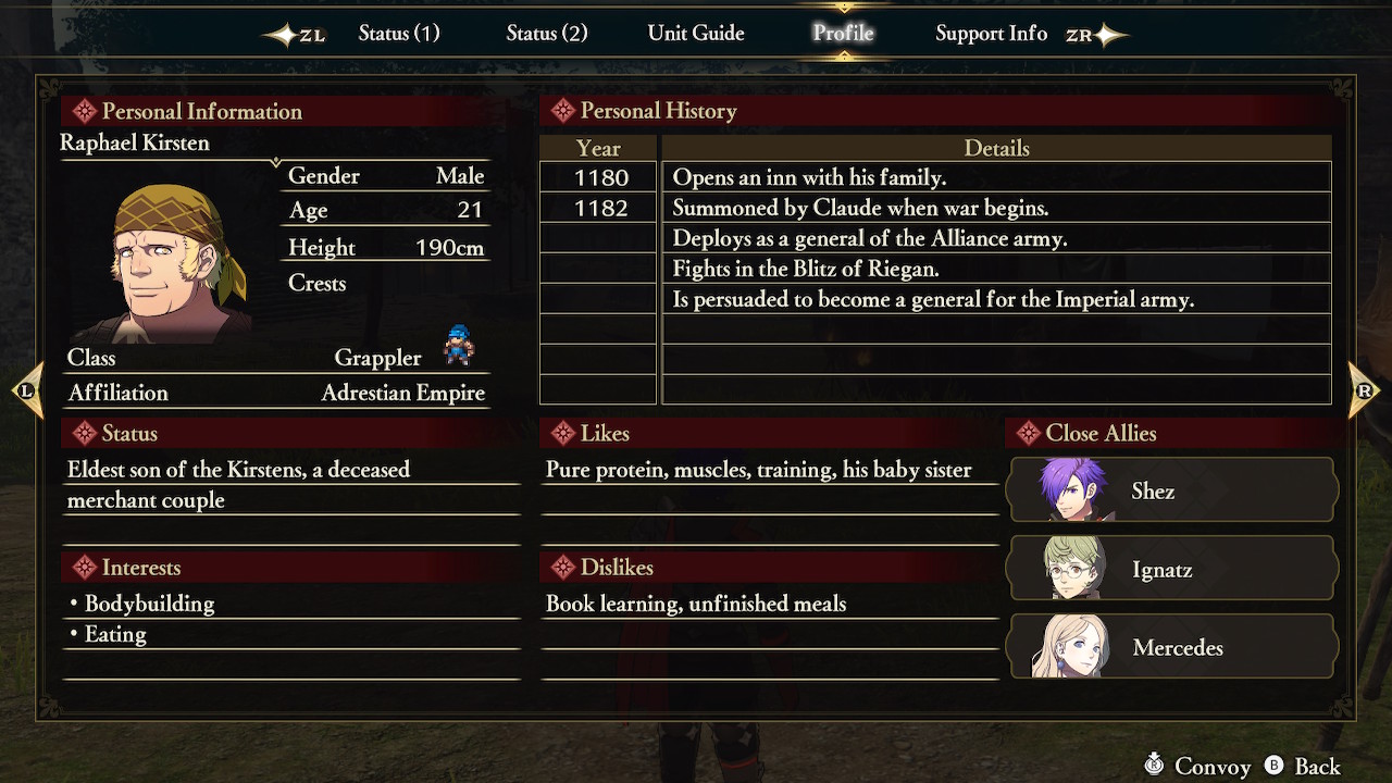 Fire Emblem Warriors Three Houses Raphael Gifts NightlyGamingBinge