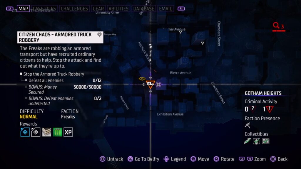 Citizen Chaos Armored Truck Robbery location in HQ01: Harley Quinn