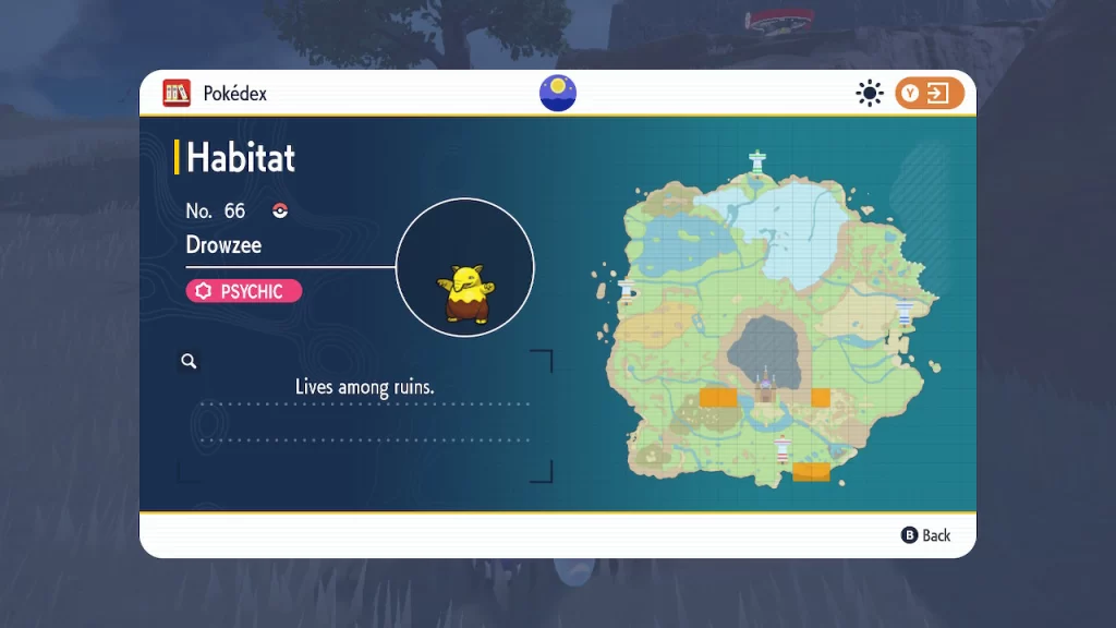 Drowzee location