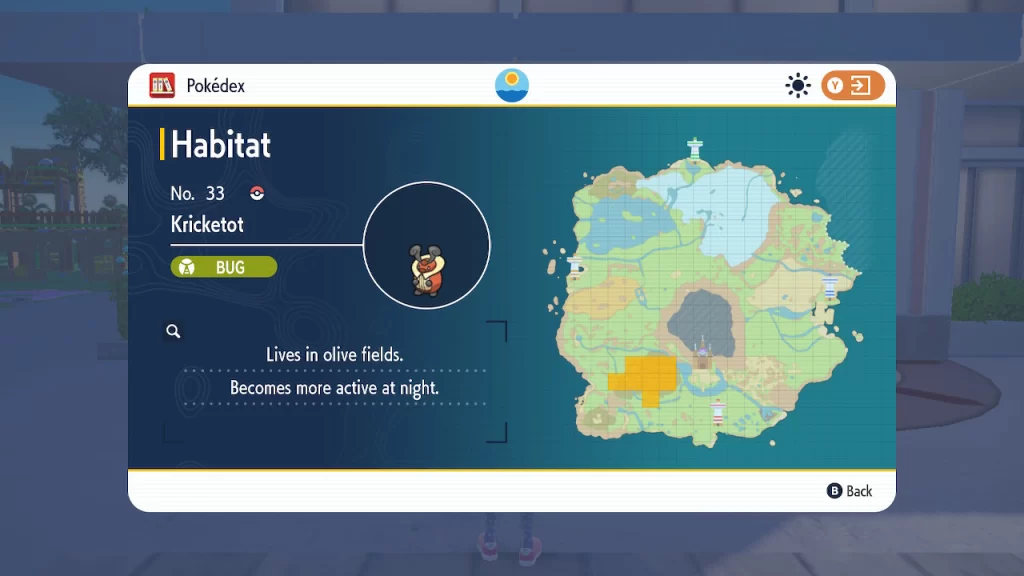 Kricketot Locations