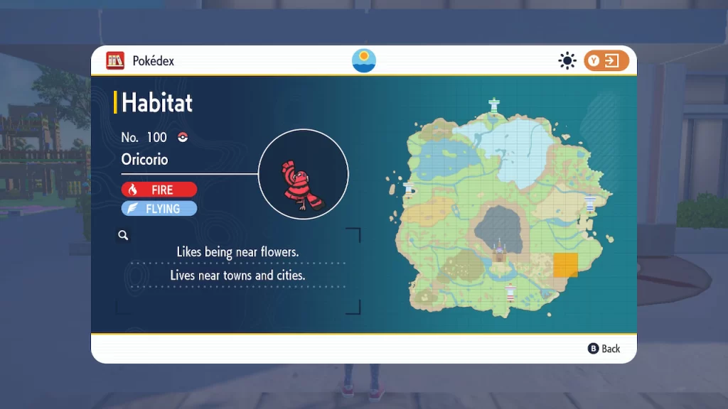 Oricorio Locations