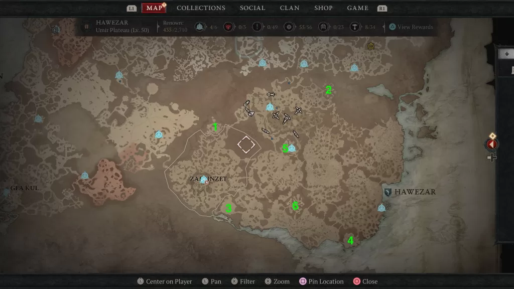 Strongholds Map