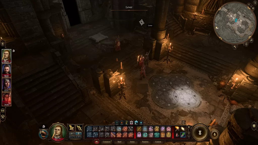 Find the Nightsong Baldur's Gate III lever