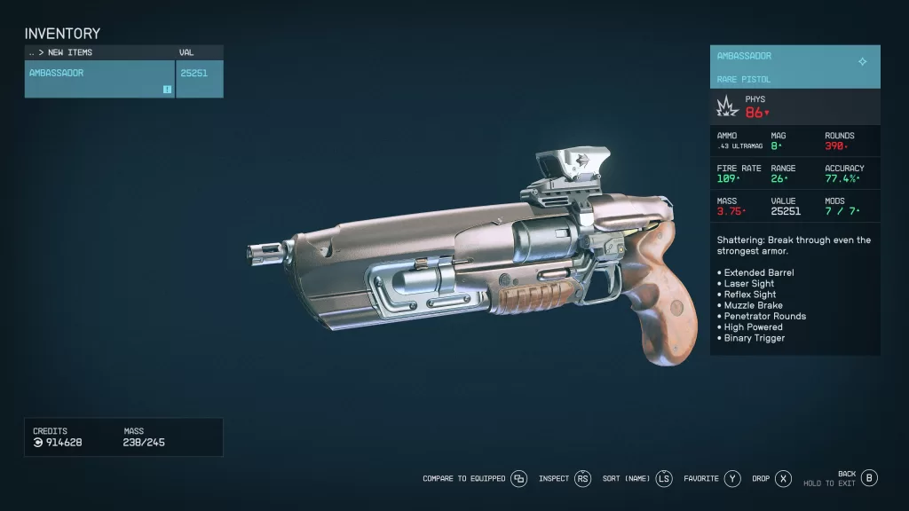 Ambassador Rare Rifle