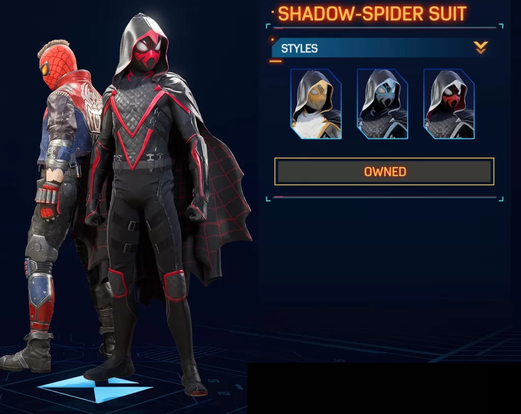 Marvel's Spider-Man 2 Miles Shadow Spider Suit