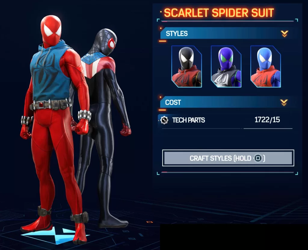 Scarlet Spider Suit