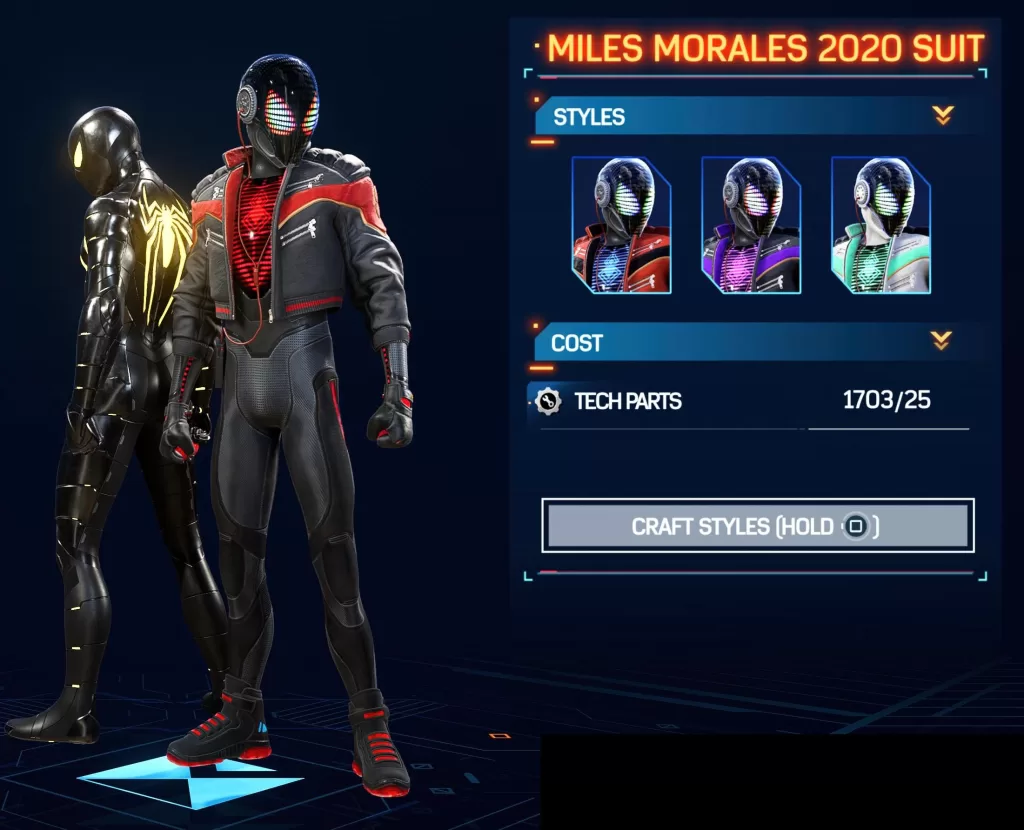 Miles Morales 2020 Suit