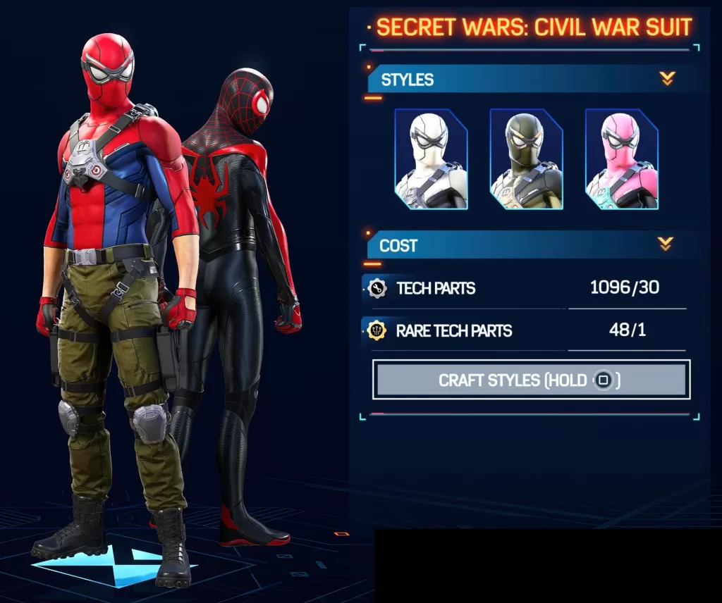 Secret Wars: Civil War Suit
