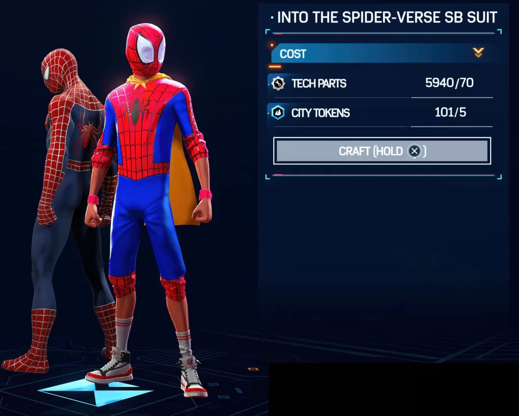 Inter the Spider-Verse SB Suit