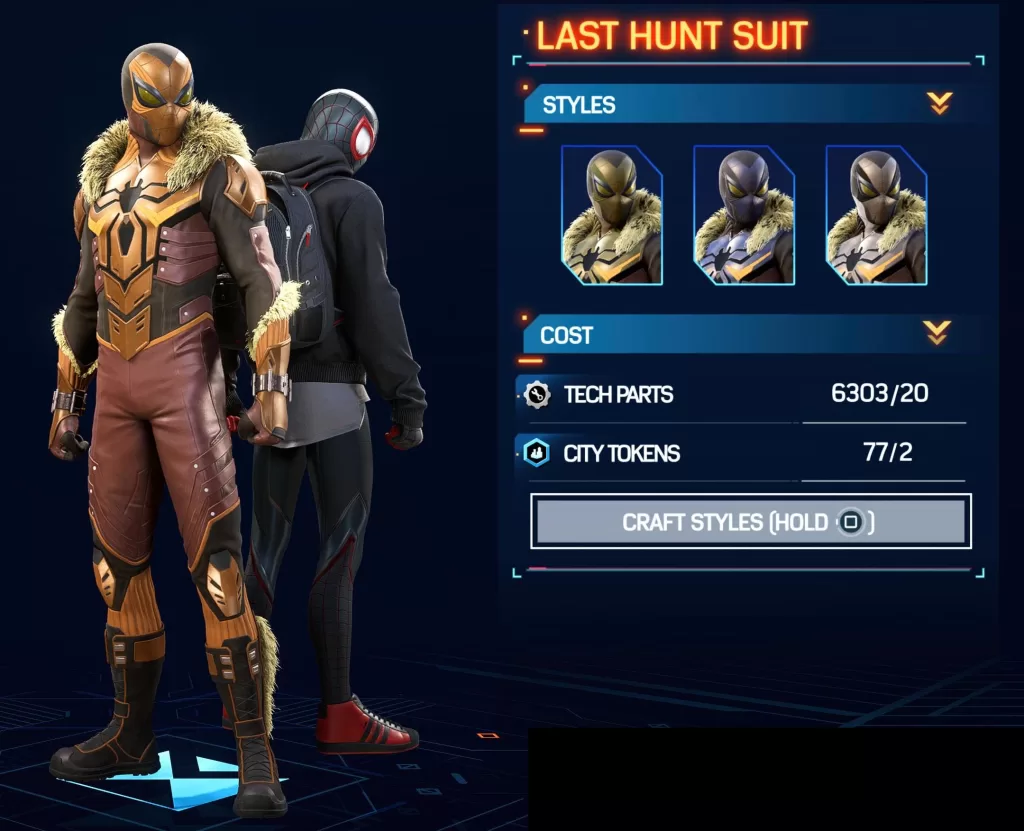 Spiderman 2 Peter's Last Hunt Suit