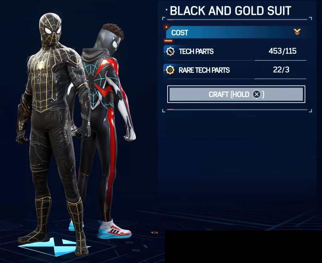 Black and Gold Suit