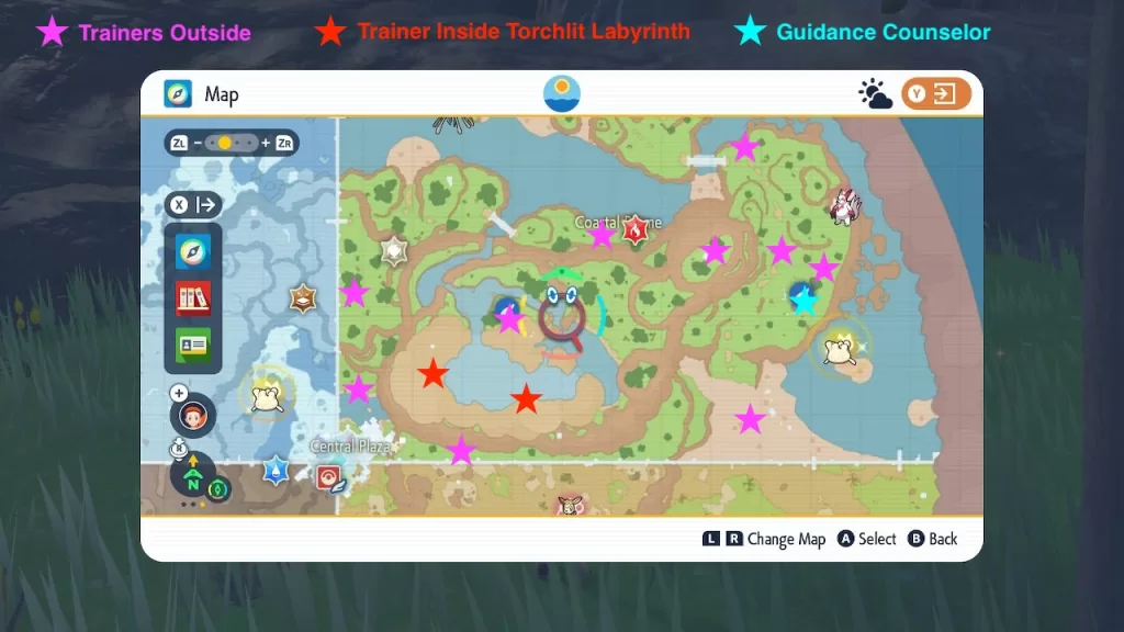 All Coastal Biome Trainers in Pokemon Scarlet and Violet Indigo Disk DLC