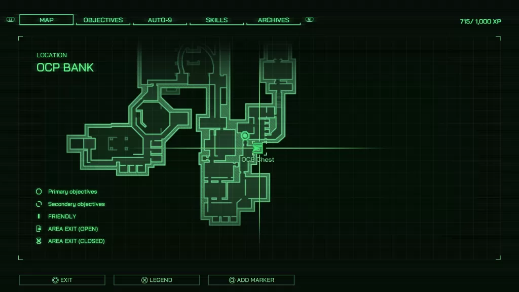 RoboCop Rouge City Bank Heist OCP Chest Map Location