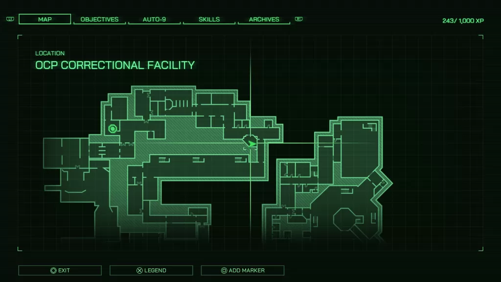 RoboCop Rouge City Wendell's Confession OCP Training Disk Map Location