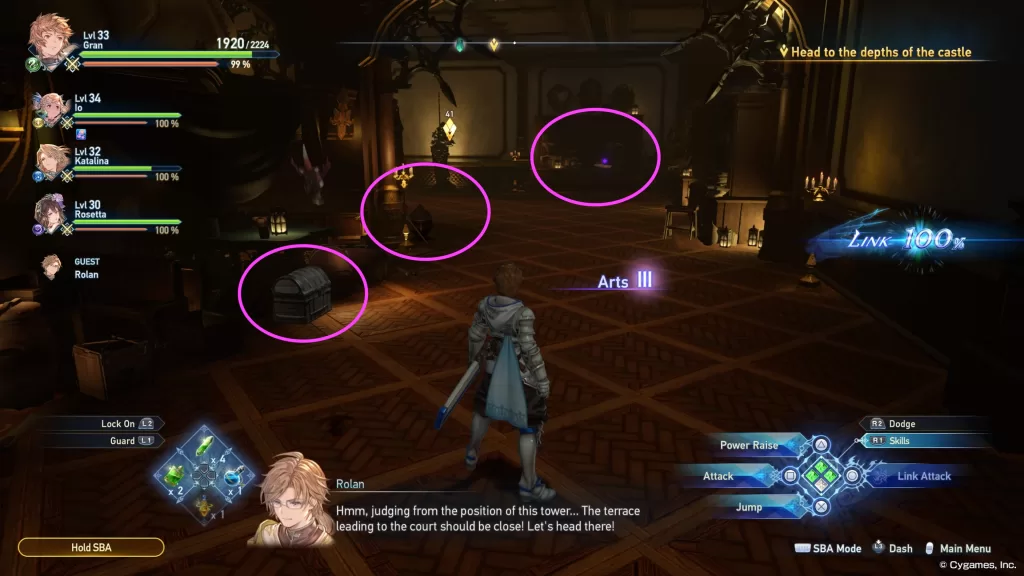 Granblue Fantasy Relink Chapter 8 Treasure Chest Location