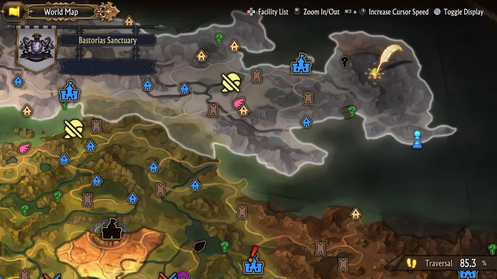 Unicorn Overlord Bastorias Divine Shard Map Location