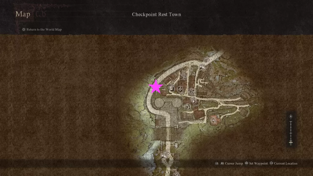 Checkpoint rest town