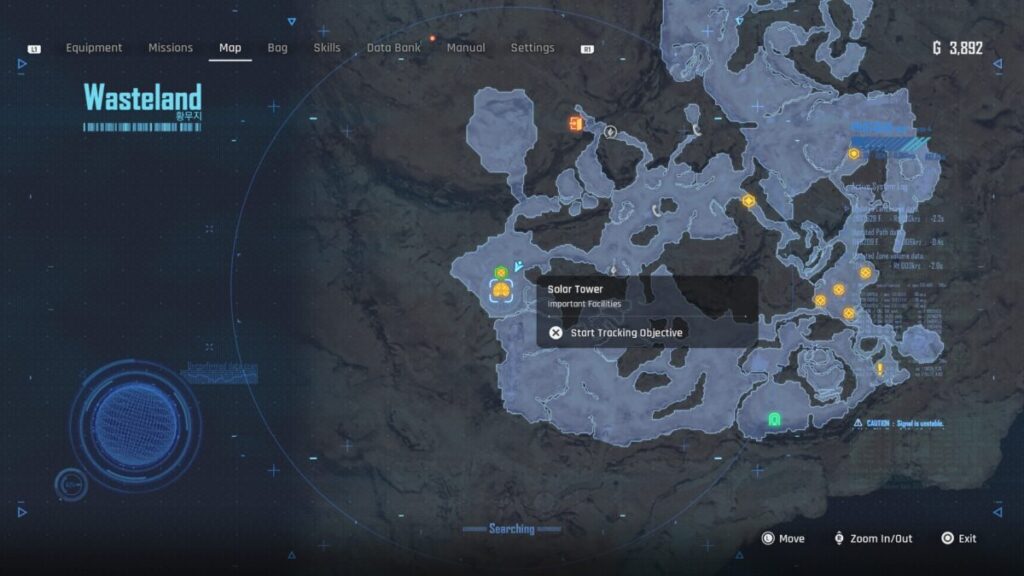Stellar Blade Reboot! Mission Solar Tower Wasteland Map Location