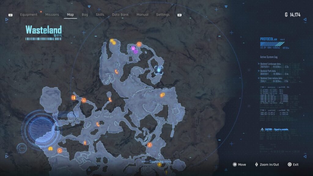 Wasteland map location on where to find the Holiday Rabbit Stellar Blade Nano Suits