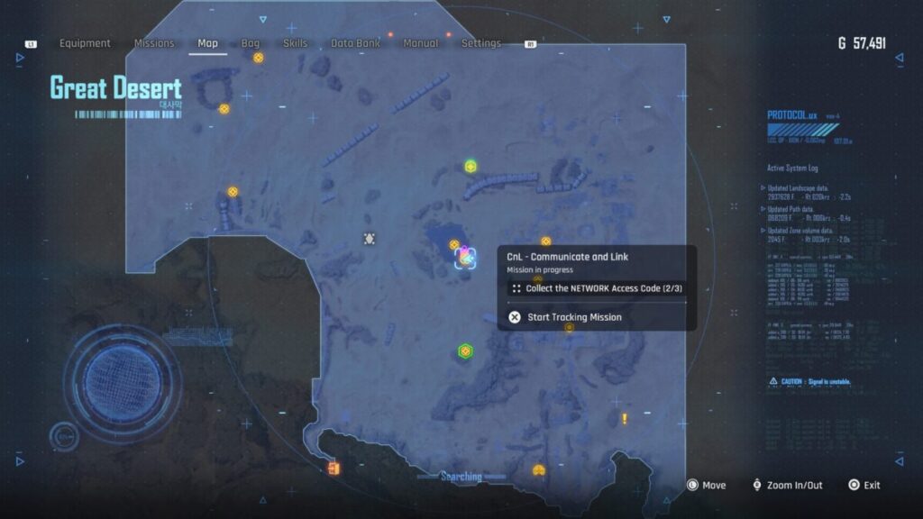Stellar Blade CnL - Communicate and Link Great Desert Map Location