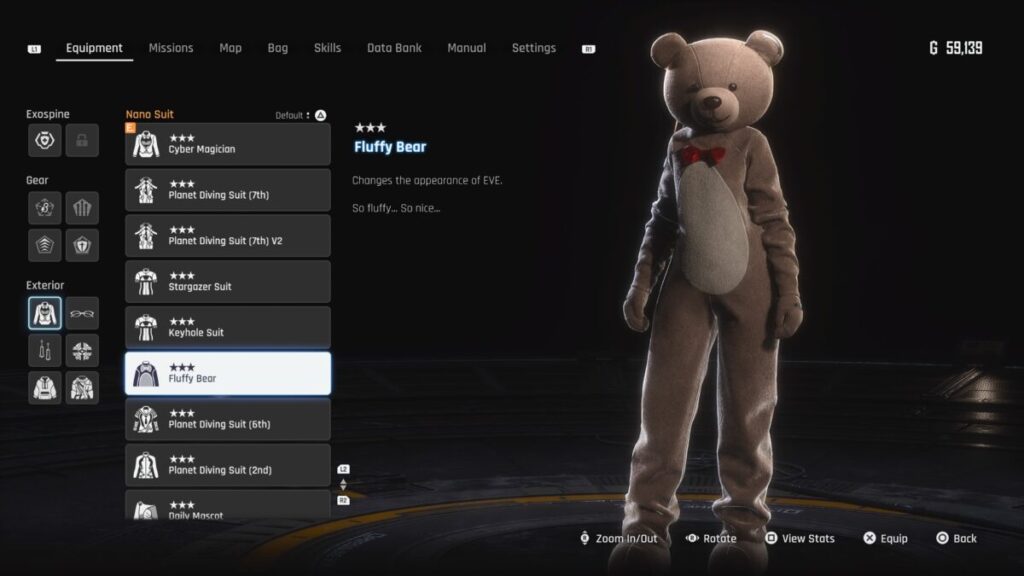 Fluffy Bear Nano Suits