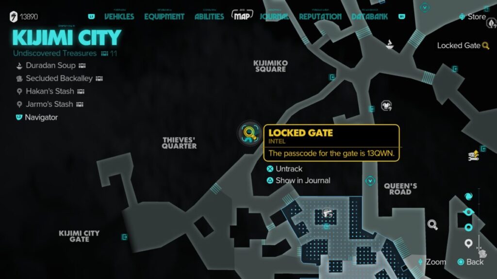 Where to find the Locked Gate in Kijimi City