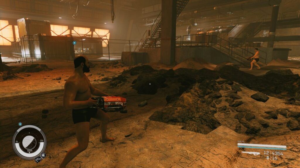 Starfield Psyched mission - don't mind us, just mining in our underwear