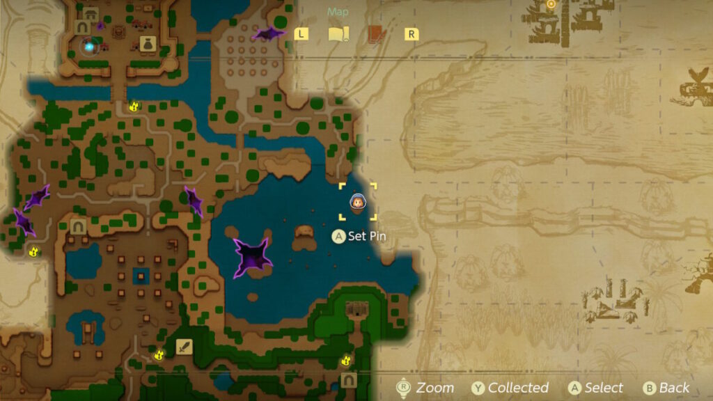 The Legend of Zelda Echoes of Wisdom Tektite Echo Location