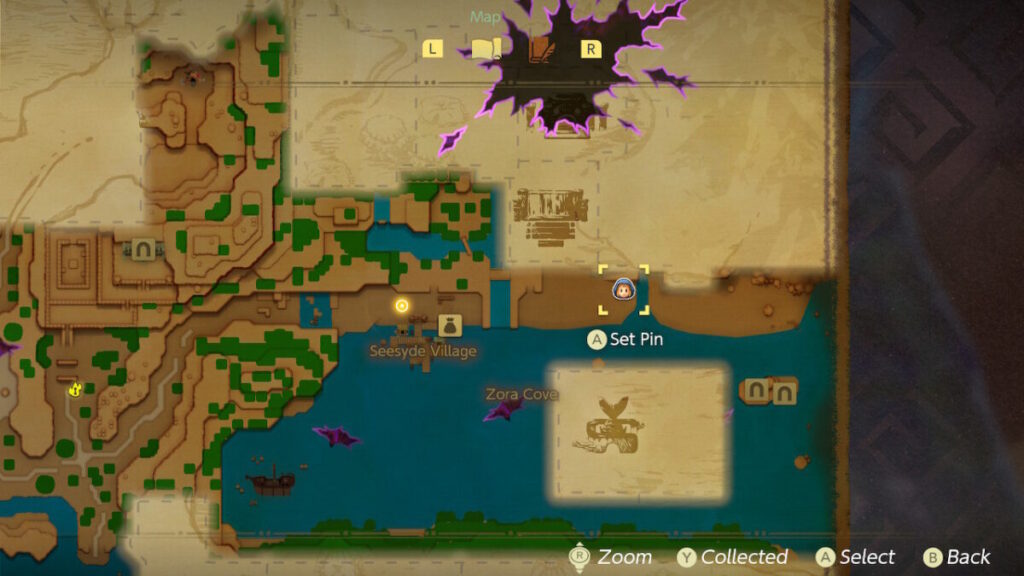 The Legend of Zelda Echoes of Wisdom Out of Bubble Kelp Quest Location