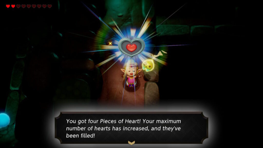 Piece of heart location