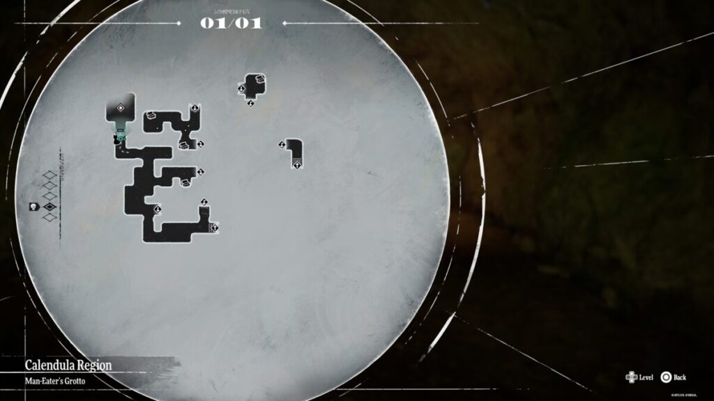 Map location of the bounty during the Man-Eater in the Mine quest