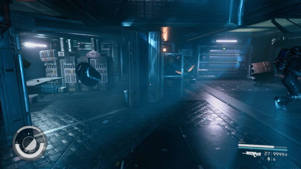 The blast door leading to engineering bay during the Starfield Shattered Space What Remains Mission