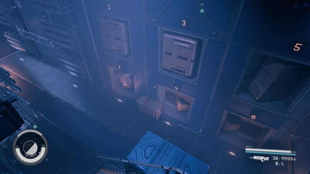 container storage bins during the Starfield Shattered Space What Remains Mission