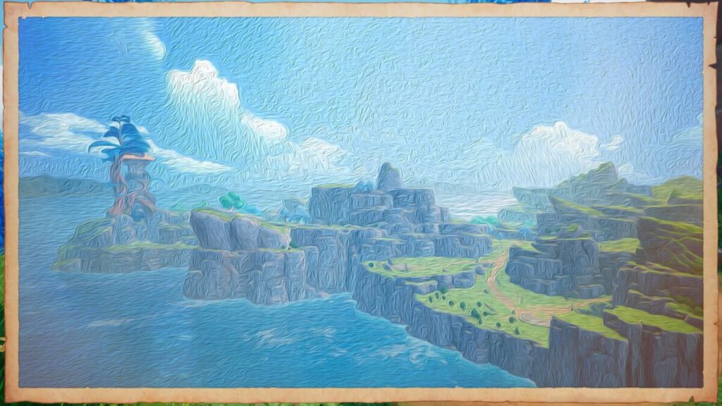 Another one of Darni's paintings during the Behind the Scenery 2 side quest in Visions of Mana