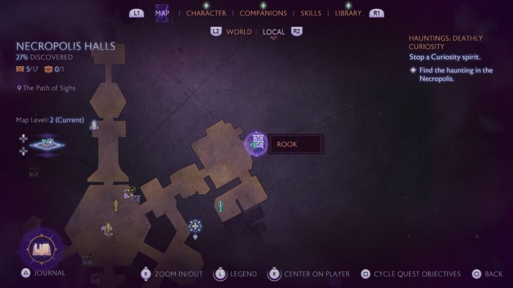 The Path of Sighs Necropolis Puzzle for chest