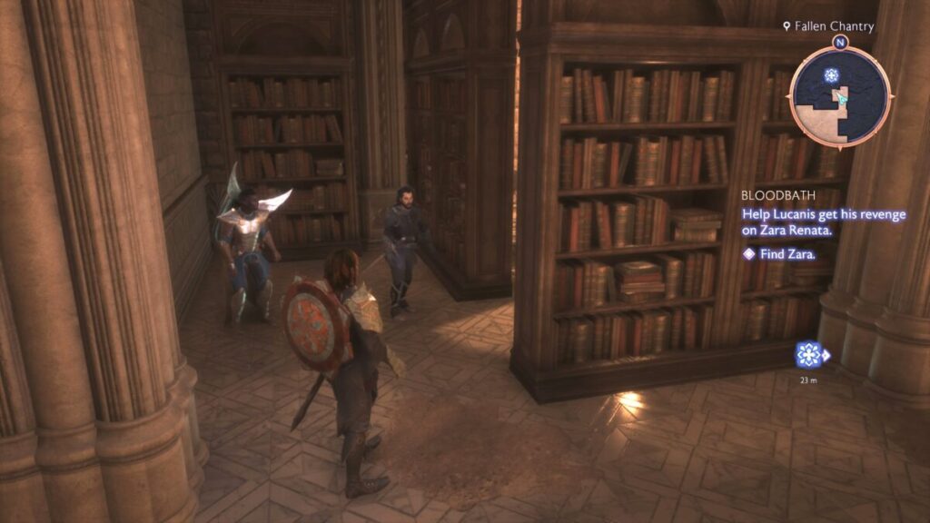 Secret bookcase in Bloodbath Dragon Age Quest