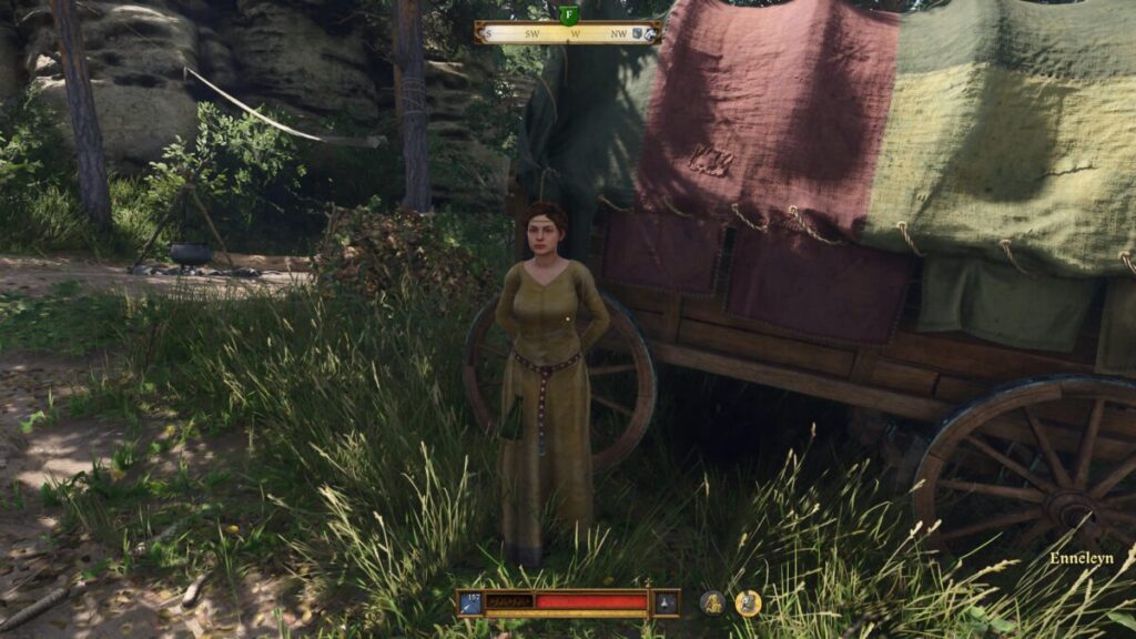 Find Enneleyn in the Nomads' Camp