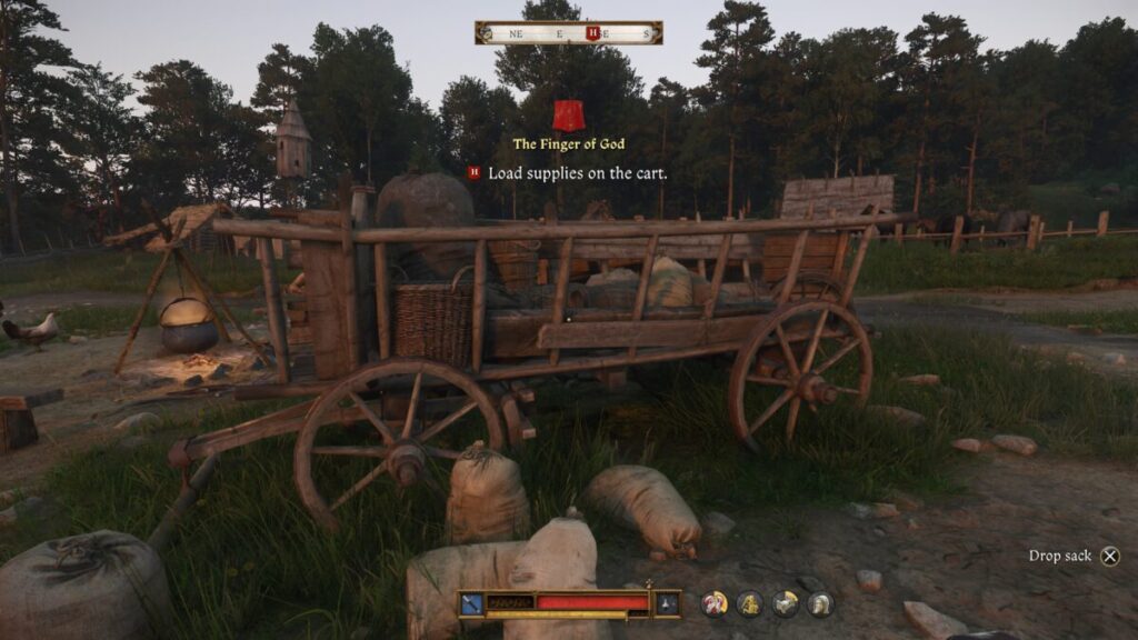 Load supplies on the cart (optional)