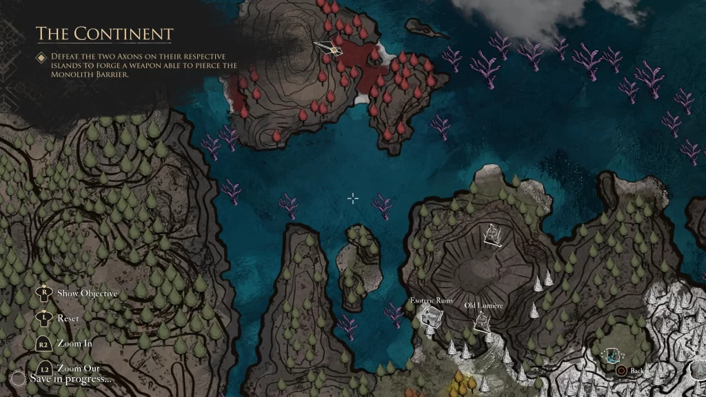 Lost Gestral Kids map location The Continent - Northern Section