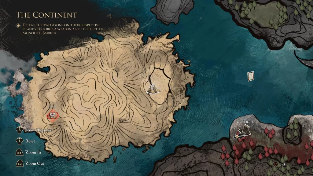 Map location of the Gestral Beach - Gestral Race