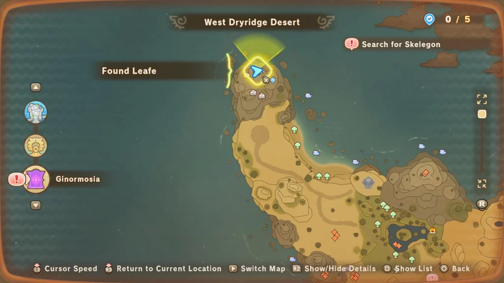 West Dryridge Desert Leafe Fantasy Life i